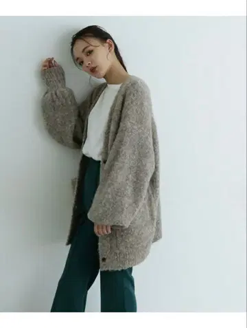 MIX 부클 루즈 니트 가디건 FREE'S MART 프리즈 마트