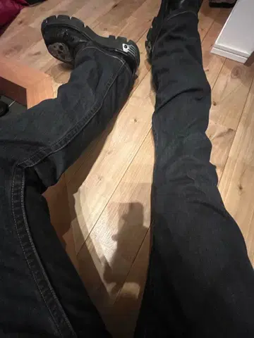 스터드 플레어 데님 헤이세이 y2k