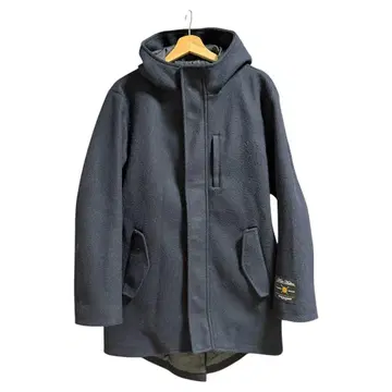 [깔끔한 코트] BACK NUMBER 후드 부착 코트 M