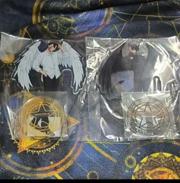 복숭아 우화담 BIG 아크릴 스탠드 천사와 악마 무타노 무진 2개 세트