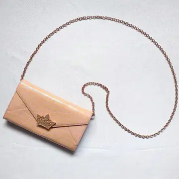 J.ESTINA 제이에스티나 체인 달린 장지갑 지갑 핑크