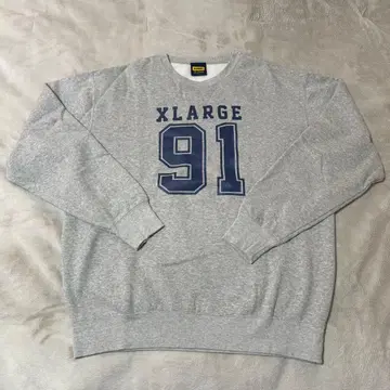 X-LARGE 맨투맨 속기모 트레이닝복 그레이 XL