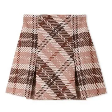 [ 새상품급 ] SNIDEL 스나이델 로빙 체크 미니 스커트 PNK 0