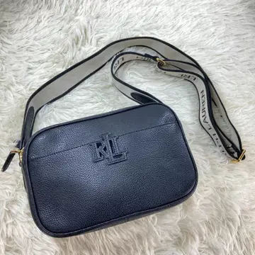 [미사용에 가까움] 로렌 랄프 로렌 숄더백 블랙 로고