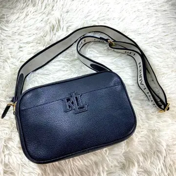 [미사용에 가까움] 로렌 랄프 로렌 숄더백 블랙 로고