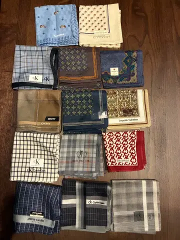 손수건 14개 세트 다양한 디자인