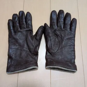 다크 브라운 가죽 장갑 겨울용