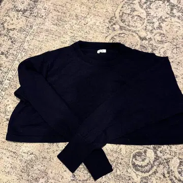 SEA 네이비 크롭 니트 ONE SIZE