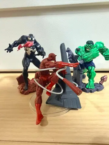 HG 가샤폰 세트 마블 히어로즈 베놈 헐크 데어데블