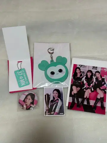 TWICE 미나 캔뱃지 케이스 플레이트 키링 트레이딩 카드 세트