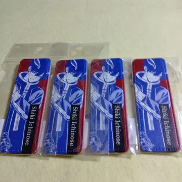 이치노세 사계절 가죽 배지 4개 세트 도겐안키 미개봉 롱