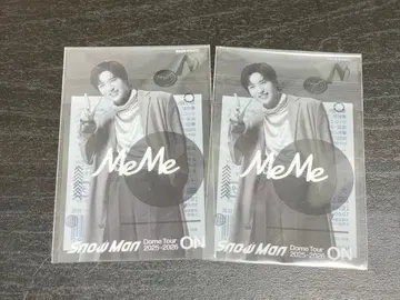 Snow Man Dome Tour 2025-2026 스티커 2장 세트