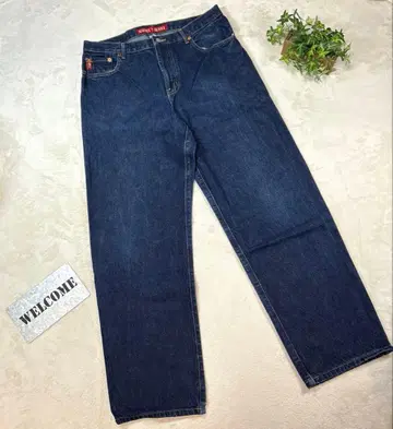 새상품급 [ 게스 ] [ 34 ] 데님 팬츠 스트레이트 데님 네이비