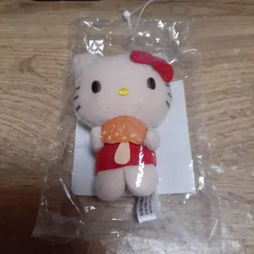 산리오 키티 버섯 마스코트 키링