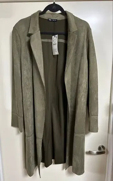 자라 스웨이드 느낌 코트 아우터