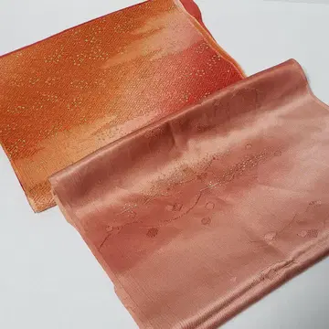 (0824) 오비 장식 천 2점 묶음 판매 기모노 일본 의류 잡화