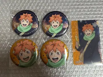 하이큐 코스모 월드 캔뱃지 히나타 쇼요 업 인용 특전 클리어 카드