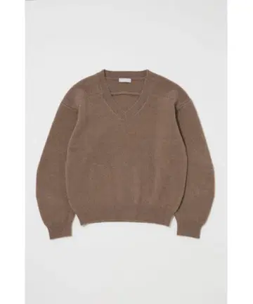 [ 당일 발송 ] moussy 브라운 V넥 스웨터