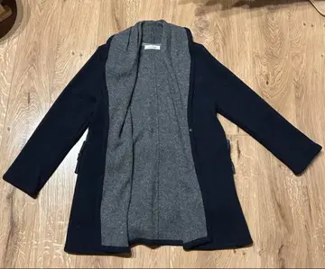 [ 새상품 ] 갤러리 비스콘티 코트 네이비 그레이