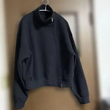 크로셰 cloche 더블 지퍼 블루종 블랙 [ 새상품급 ]