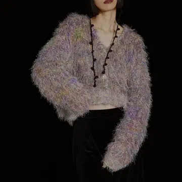 Ameri FUNNY COLOR KNIT CARDIGAN TOP