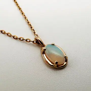 ete K10 PG 오팔 목걸이 골드 핑크 골드 펜던트