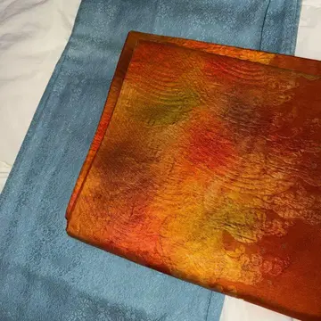 기모노 세트 순수 실크 2점 묶음 판매 오비 포함