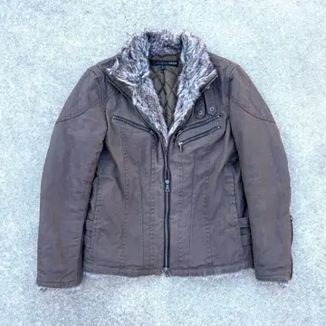 SCHLUSSEL 퍼 옷깃 자켓 기믹 충전솜 아카이브 Y2K