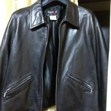 agnis b. 블랙 가죽 자켓