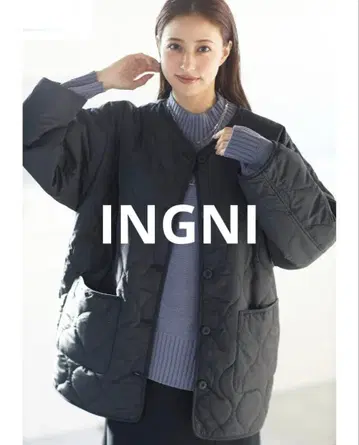 INGNI 잉그 노카라 퀼팅 아우터/코트
