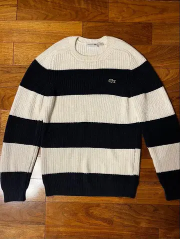 Lacoste 스트라이프 니트 스웨터