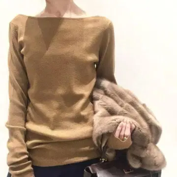 라빠르망 두지엠 클라세 보트넥 리브 니트