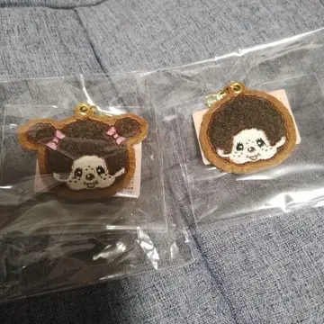 캐릭터 자수 키링 2개 세트