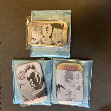GIVEN 캐릭터 캔뱃지 3개 세트