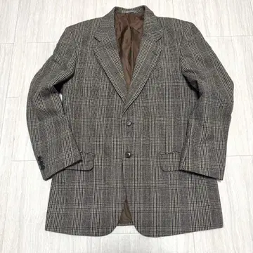 맥카이저 캐시미어 체크 무늬 테일러드 자켓