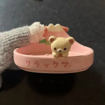 코리락쿠마 비누 받침대 비누 잡화 트레이 액세서리 고양이 고양이의 온천