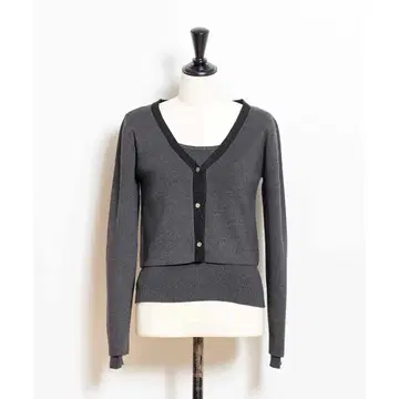 [ 새상품급 ] Noela*라메 가디건 니트 앙상블