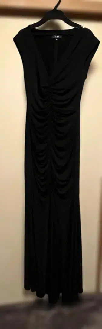 ASTEE 엘레강트 블랙 맥시 드레스 M