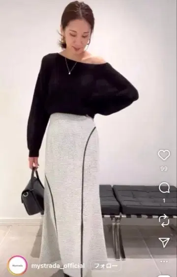 [ 새상품급 ] 마이 스트라다*트위드 아지메 스커트