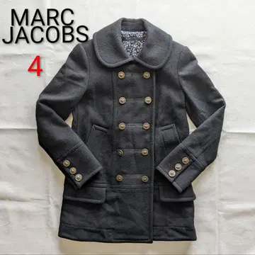 MARC JACOBS 나폴레옹 코트 마크제이콥스 울 블랙 금장 버튼