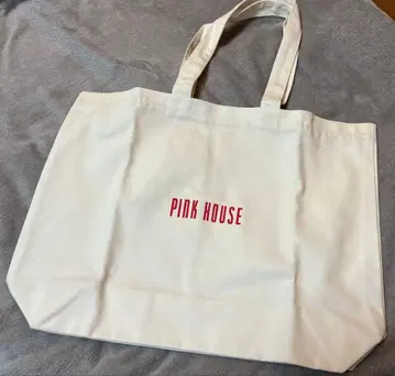 PINK HOUSE 핑크하우스 미사용 로고 토트백 화이트