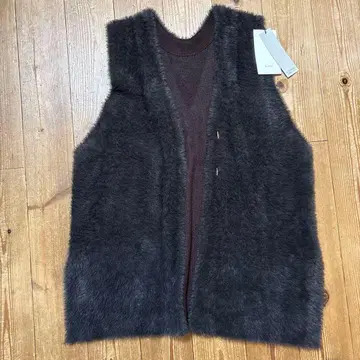 2way 퍼 느낌 다크 브라운 슬리브리스 베스트