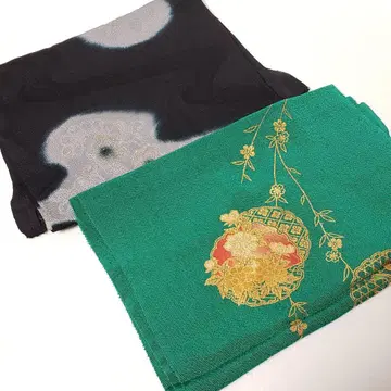 (0825) 오비 장식 천 2점 묶음 판매 기모노 일본 의류 잡화