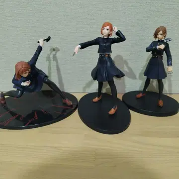 주술회전 쿠기사키 노바라 흑섬 피규어 3체