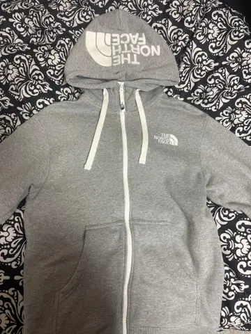 THE NORTH FACE 풀 집업 후드티 그레이 S