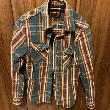 웨스 UES 선염 헤비 플란넬 셔츠 사이즈 1 (S)