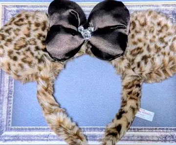 미니 레오파드 무늬 머리띠