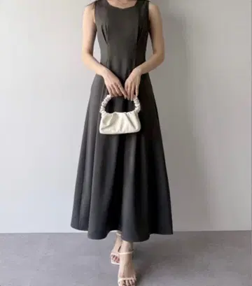 mipiarl 숏 폴로 가디건 + 슬리브리스 플레어 원피스 set