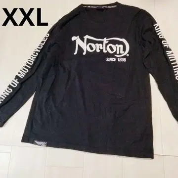 Norton 노튼 롱T y2k 긴팔 블랙 XXL 사이즈 블랙 자수