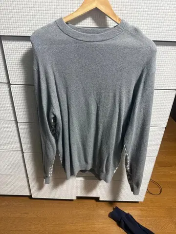 HYSTERIC GLAMOUR 로고 프린트 니트 M 그레이